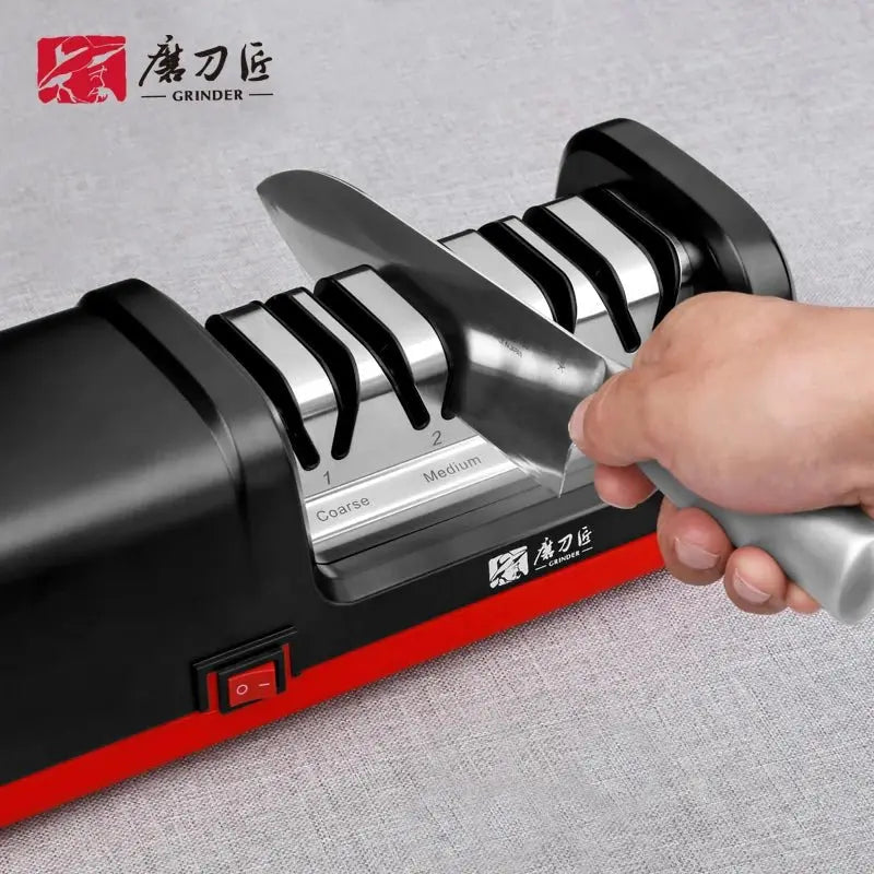 TAIDEA TG2102 Professional Electric Knife Sharpener EU PLUG Grit 360/600 and Polishing Sharpening Stone GrindStone Power18W - Velvet Haven