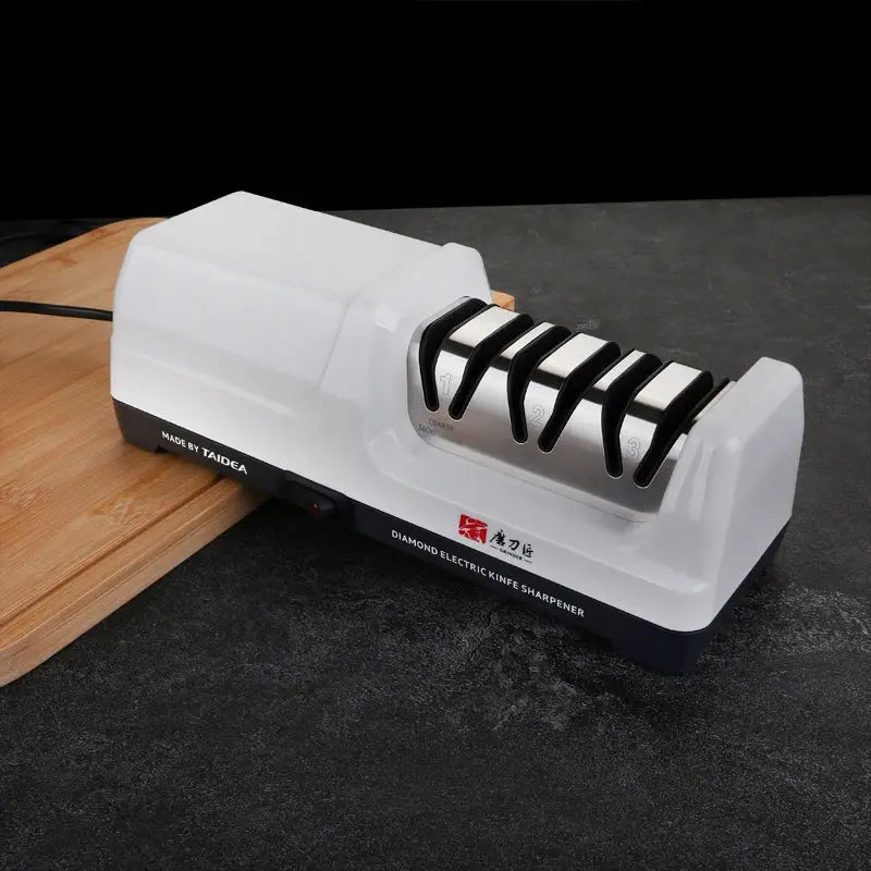 TAIDEA TG2102 Professional Electric Knife Sharpener EU PLUG Grit 360/600 and Polishing Sharpening Stone GrindStone Power18W - Velvet Haven