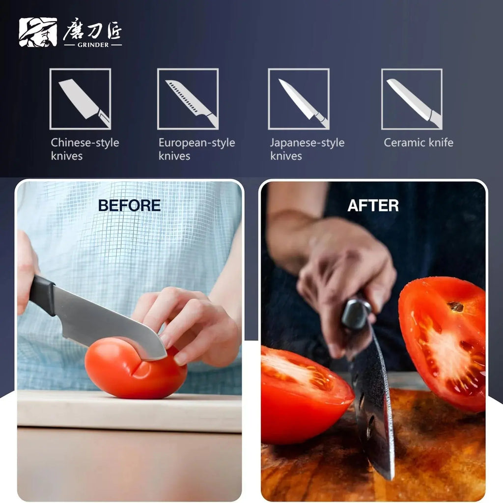 TAIDEA TG2403 Electric Knife Sharpener, 3-Stage Professional Sharpening System for Kitchen Chef and Home Use Knives - Velvet Haven