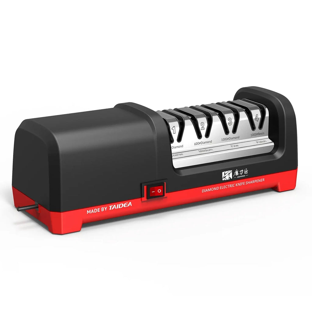 TG2102 4 Stage Electric Knife Sharpener 20-Degree Grinding Edge Knife Sharpener for Kitchen Knives with Sharpening and Polishing - Velvet Haven