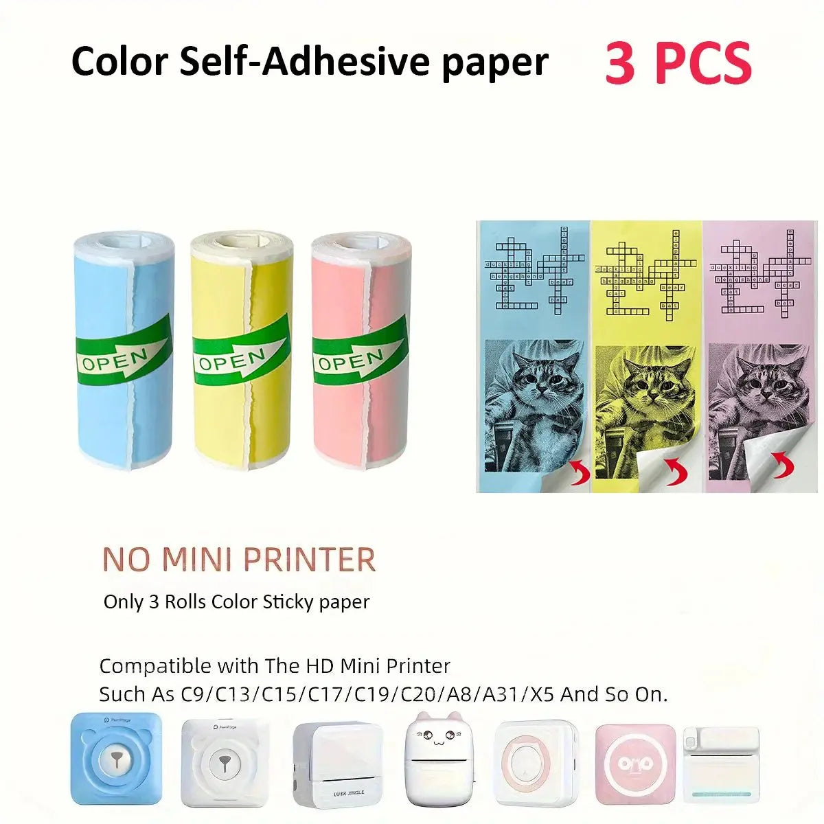 Thermal Portable Printer Mini Pocket Print Photo Thermal Label Printers With 57mm Printing Wireless BT Android And iOS Printers - Velvet Haven