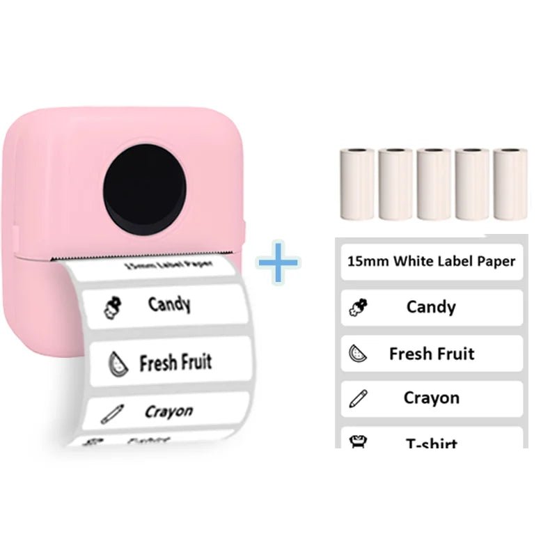 Thermal Portable Printer Mini Pocket Print Photo Thermal Label Printers With 57mm Printing Wireless BT Android And iOS Printers - Velvet Haven