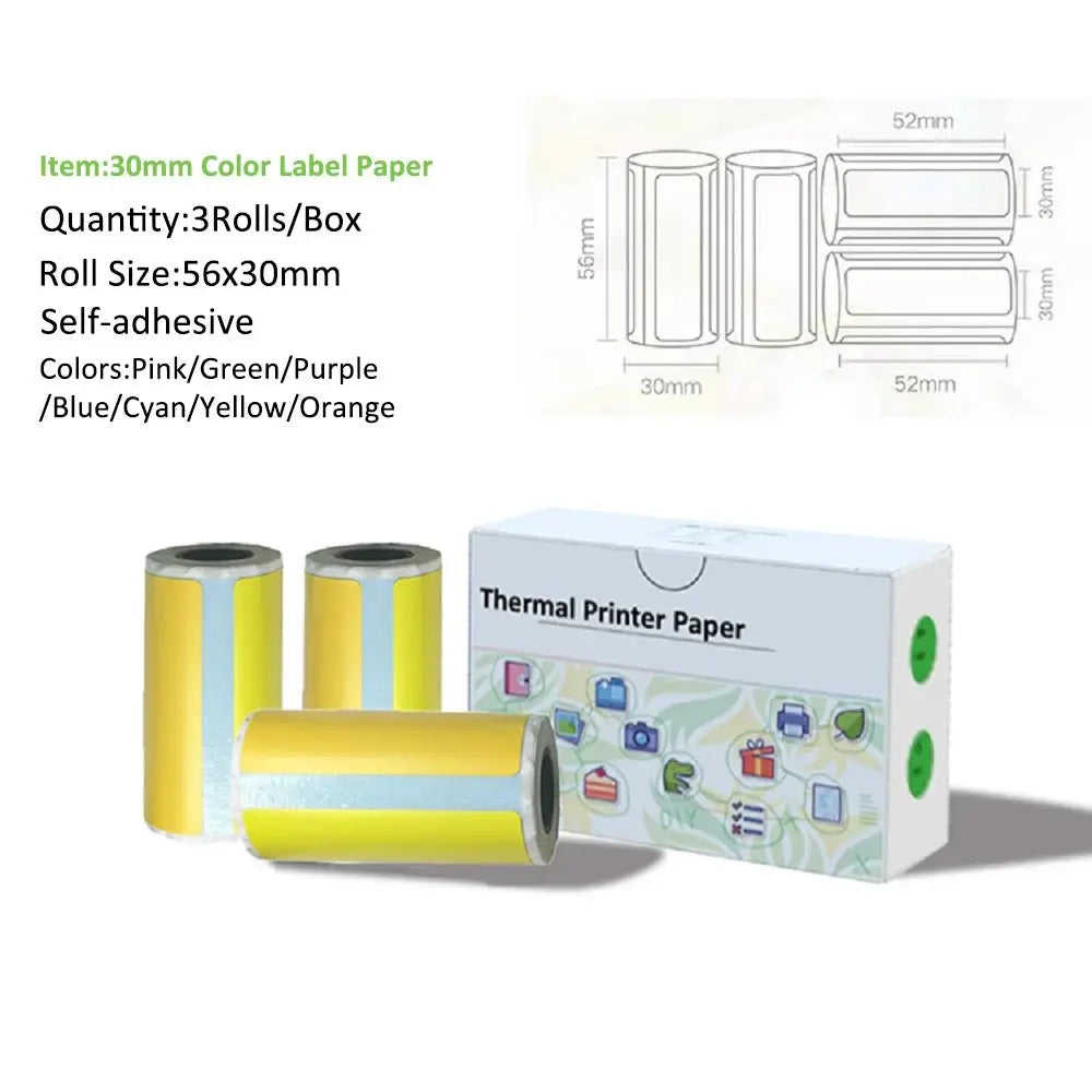 Thermal Portable Printer Mini Pocket Print Photo Thermal Label Printers With 57mm Printing Wireless BT Android And iOS Printers - Velvet Haven