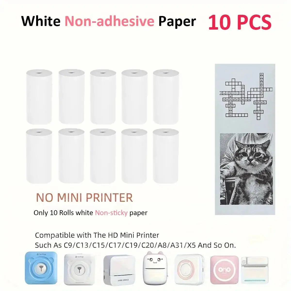 Thermal Portable Printer Mini Pocket Print Photo Thermal Label Printers With 57mm Printing Wireless BT Android And iOS Printers - Velvet Haven