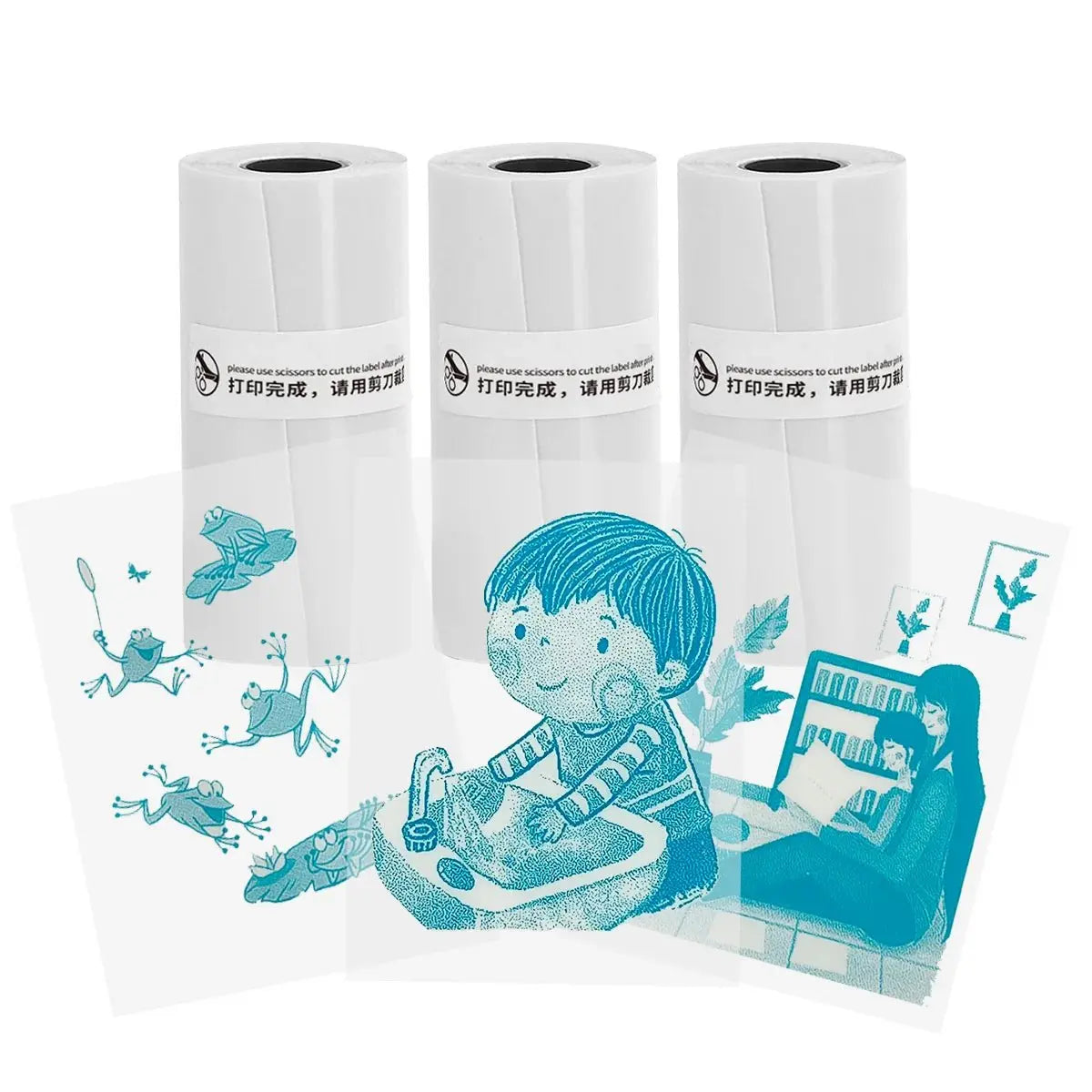 Thermal Portable Printer Mini Pocket Print Photo Thermal Label Printers With 57mm Printing Wireless BT Android And iOS Printers - Velvet Haven