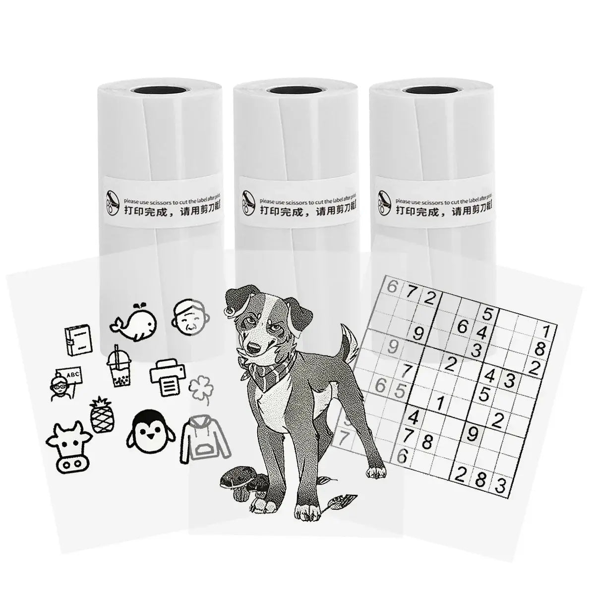 Thermal Portable Printer Mini Pocket Print Photo Thermal Label Printers With 57mm Printing Wireless BT Android And iOS Printers - Velvet Haven