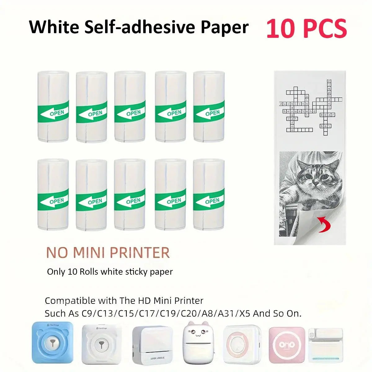 Thermal Portable Printer Mini Pocket Print Photo Thermal Label Printers With 57mm Printing Wireless BT Android And iOS Printers - Velvet Haven
