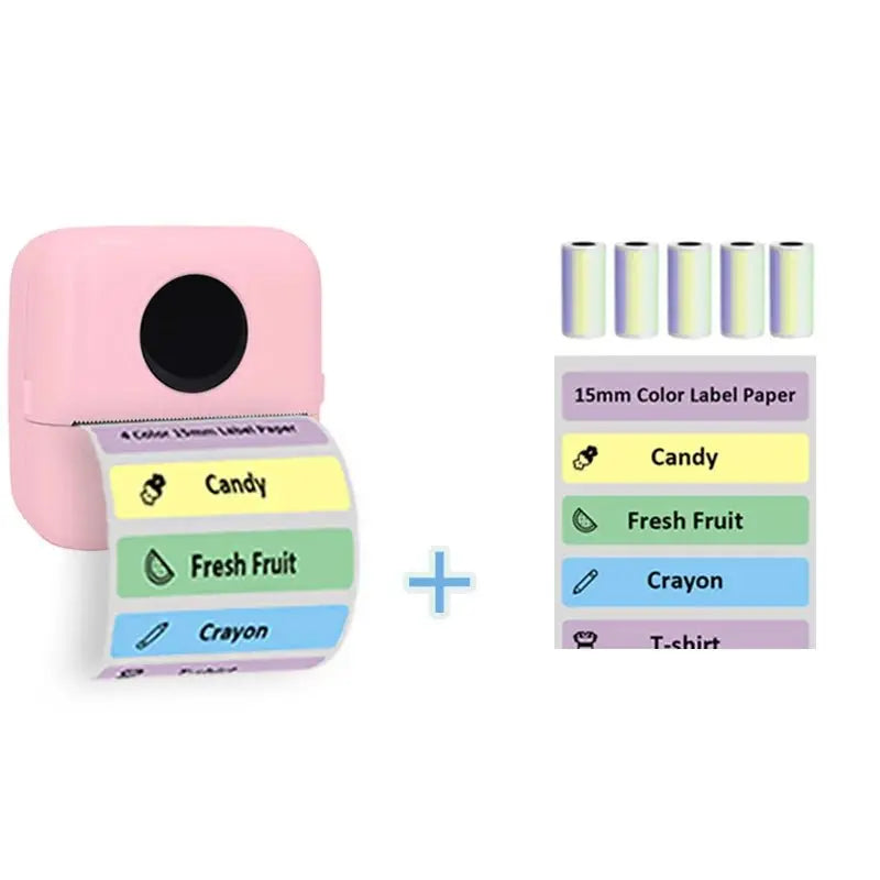 Thermal Portable Printer Mini Pocket Print Photo Thermal Label Printers With 57mm Printing Wireless BT Android And iOS Printers - Velvet Haven