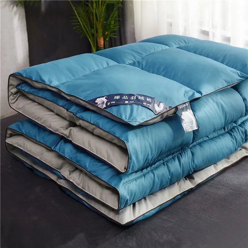 Thickened 95% White Goose Down quilt Comfortable and Breathable Duvet Ideal Gift for Students Winter cotton thick quilt core - Velvet Haven
