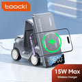 Toocki 5 in 1 Wireless Charger Phone Stand For iPhone 15 14 13 15W Fast Charging Magnetic Dock Station For Apple Watch Earphones - Velvet Haven