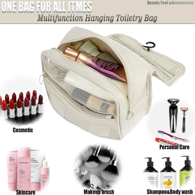 Waterproof Travel Makeup Bag & Toiletry Organizer - Velvet Haven