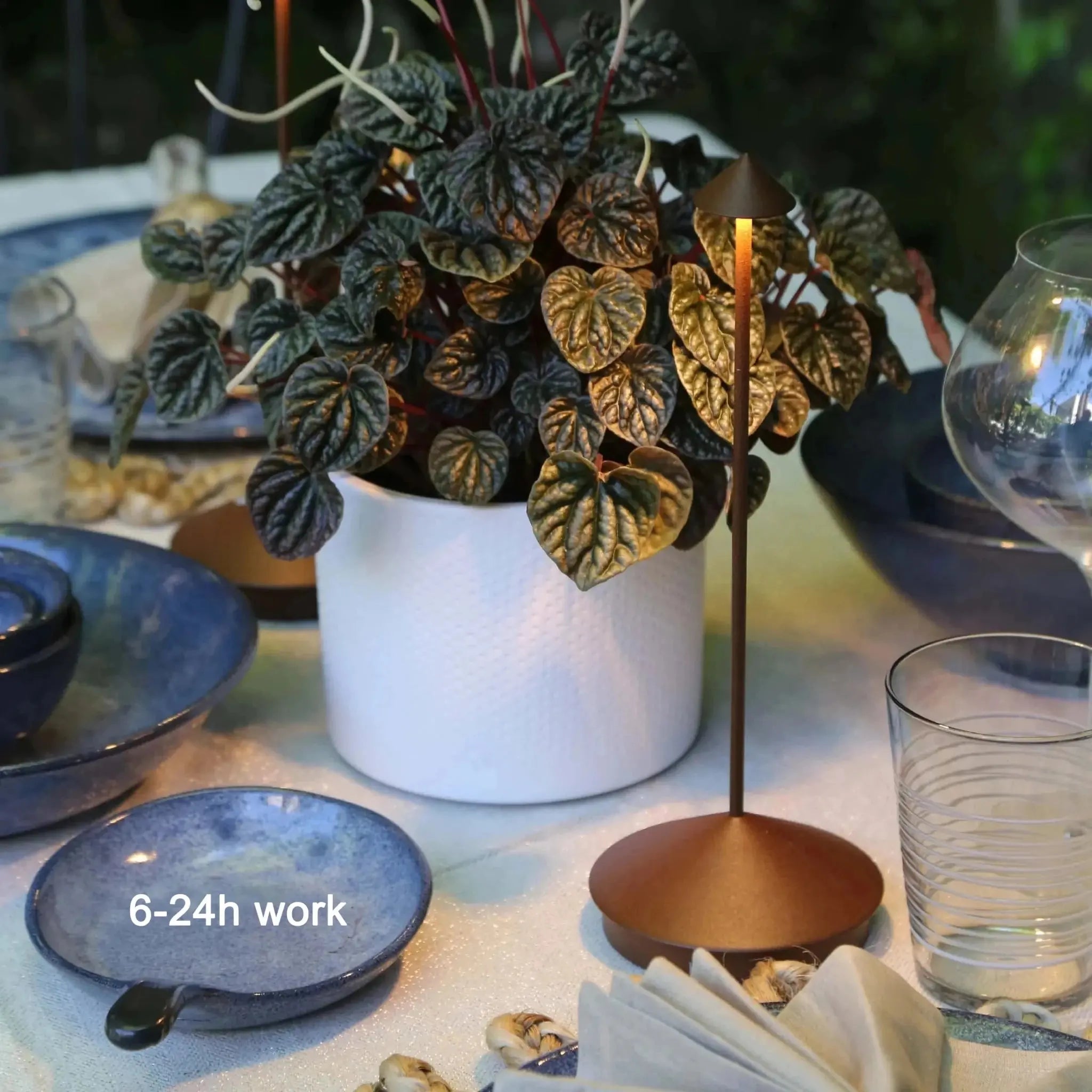 Type-C Rechargeable Table Lamp Creative Dining Touch Led Hotel Bar Coffee Pina pro Table Lamp Lampada Da Tavolo Decorative Lamp - Velvet Haven