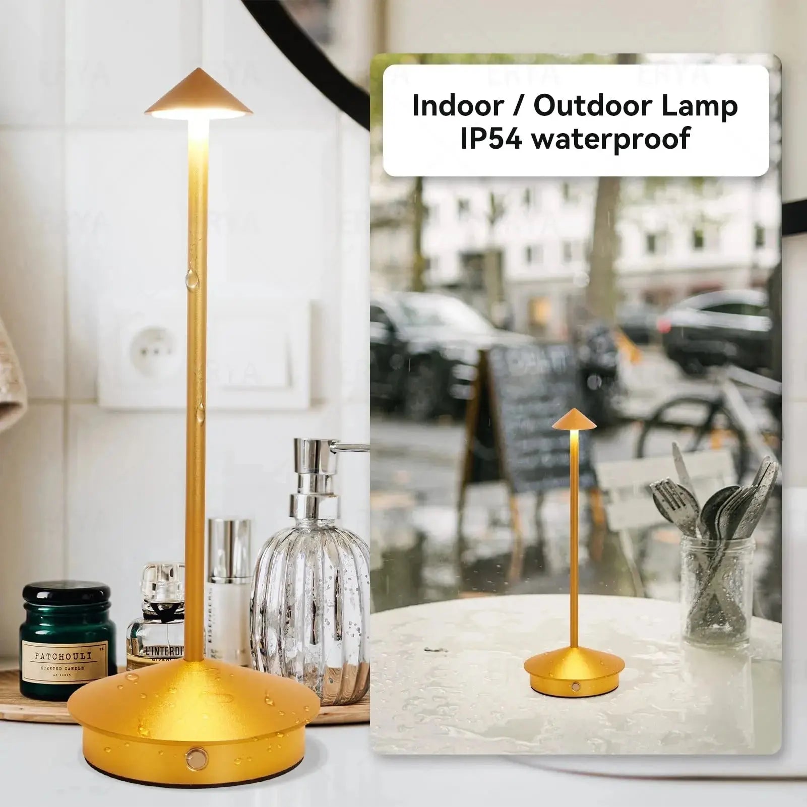 Type-C Rechargeable Table Lamp Creative Dining Touch Led Hotel Bar Coffee Pina pro Table Lamp Lampada Da Tavolo Decorative Lamp - Velvet Haven