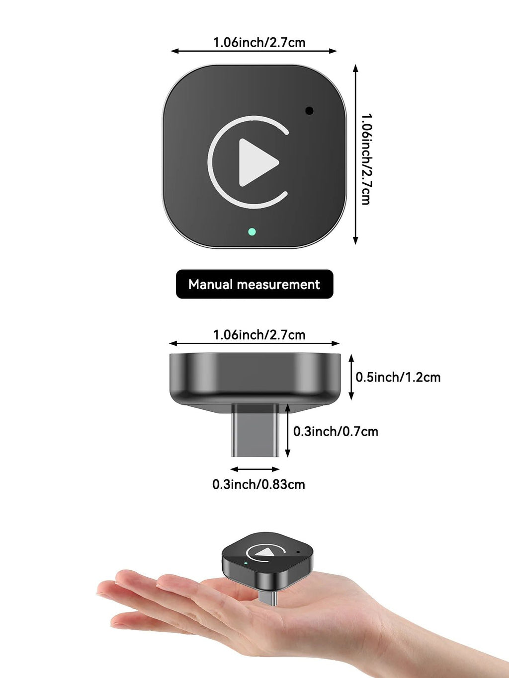 （Type-C）2 in 1 carplay Dongle,Wireless CarPlay Apapter USB C / Android Auto USB C For Converts Wired to Wireless Plug & Play - Velvet Haven