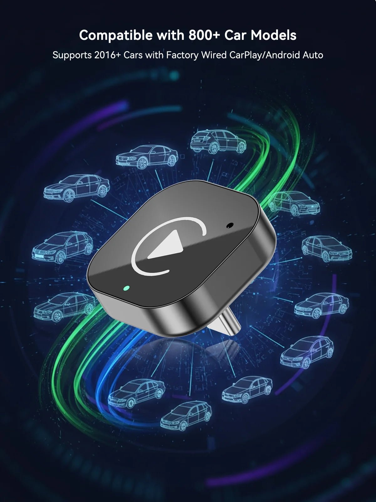 （Type-C）2 in 1 carplay Dongle,Wireless CarPlay Apapter USB C / Android Auto USB C For Converts Wired to Wireless Plug & Play - Velvet Haven