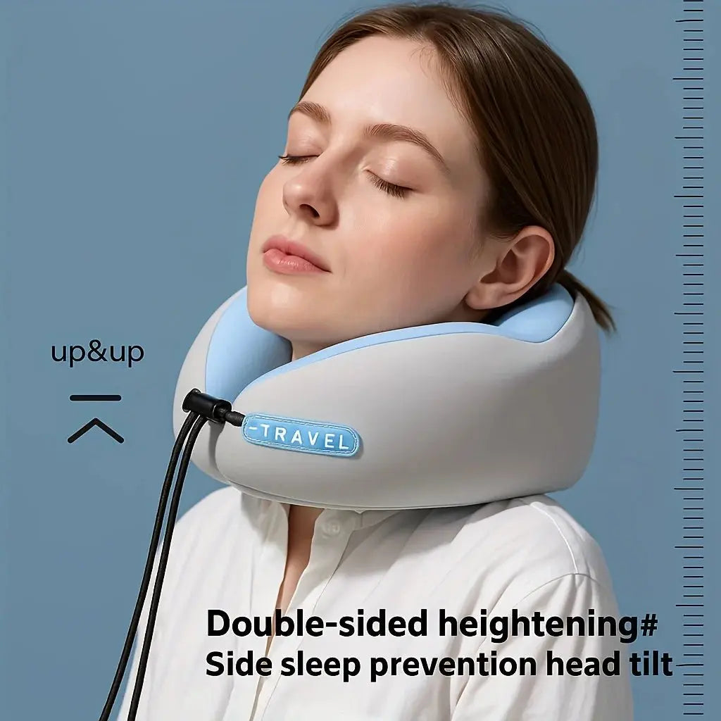 U Shaped Memory Foam Neck Pillows Soft Travel Pillow Massage Neck Pillow Sleeping Airplane Pillow Cervical Healthcare Bedding - Velvet Haven