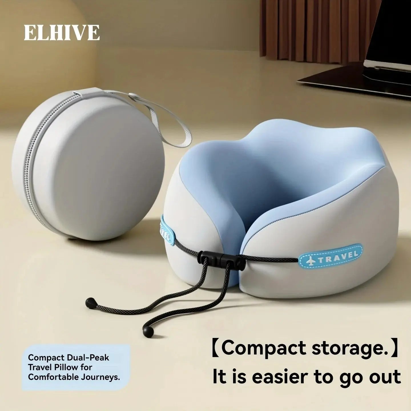 U Shaped Memory Foam Neck Pillows Soft Travel Pillow Massage Neck Pillow Sleeping Airplane Pillow Cervical Healthcare Bedding - Velvet Haven