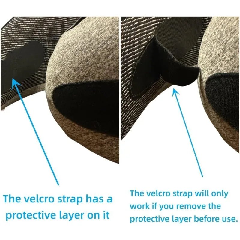 U-shaped Pillow Snail Style Travel Neck Pillow Memory Foam Travel Neck Support Portable Adjustable Soft Noon Break Sleep Pillows - Velvet Haven