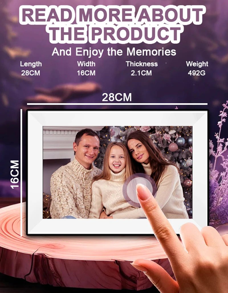 Uhale Digital Picture Frame 10.1 Inch 32GB Smart WiFi Smart digital photo frame with 1280x800 IPS HD Touch Screen Christmas Gift - Velvet Haven