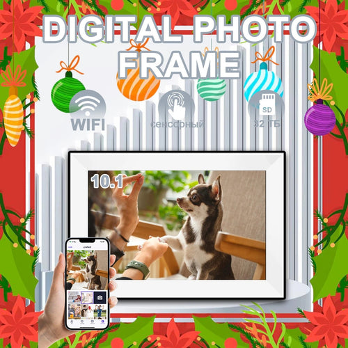 Uhale Digital Picture Frame 10.1 Inch 32GB Smart WiFi Smart digital photo frame with 1280x800 IPS HD Touch Screen Christmas Gift - Velvet Haven
