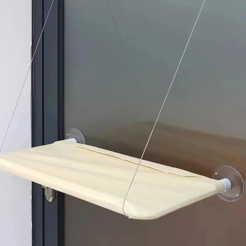 Ultra Soft Cat Window Hammock Bed - with Strong Suction Cups, Foldable Space-Saving Perch for Sunbathing & Indoor Cat Naps - Velvet Haven