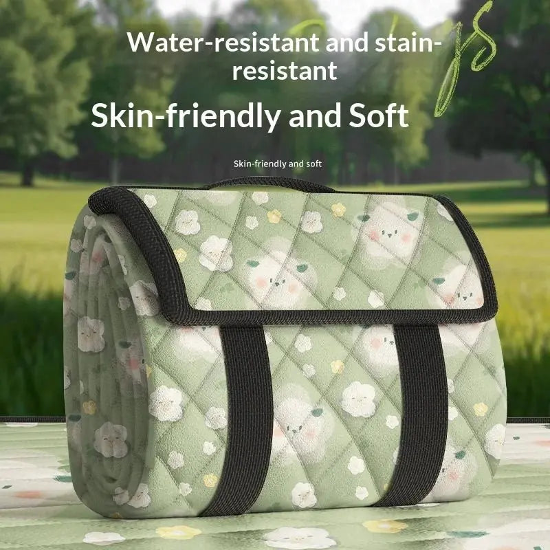 Ultrasonic Picnic Blanket Extra Large 300x200cm Thickened Waterproof Sandproof Foldable Beach Mat for Camping Music Festival - Velvet Haven