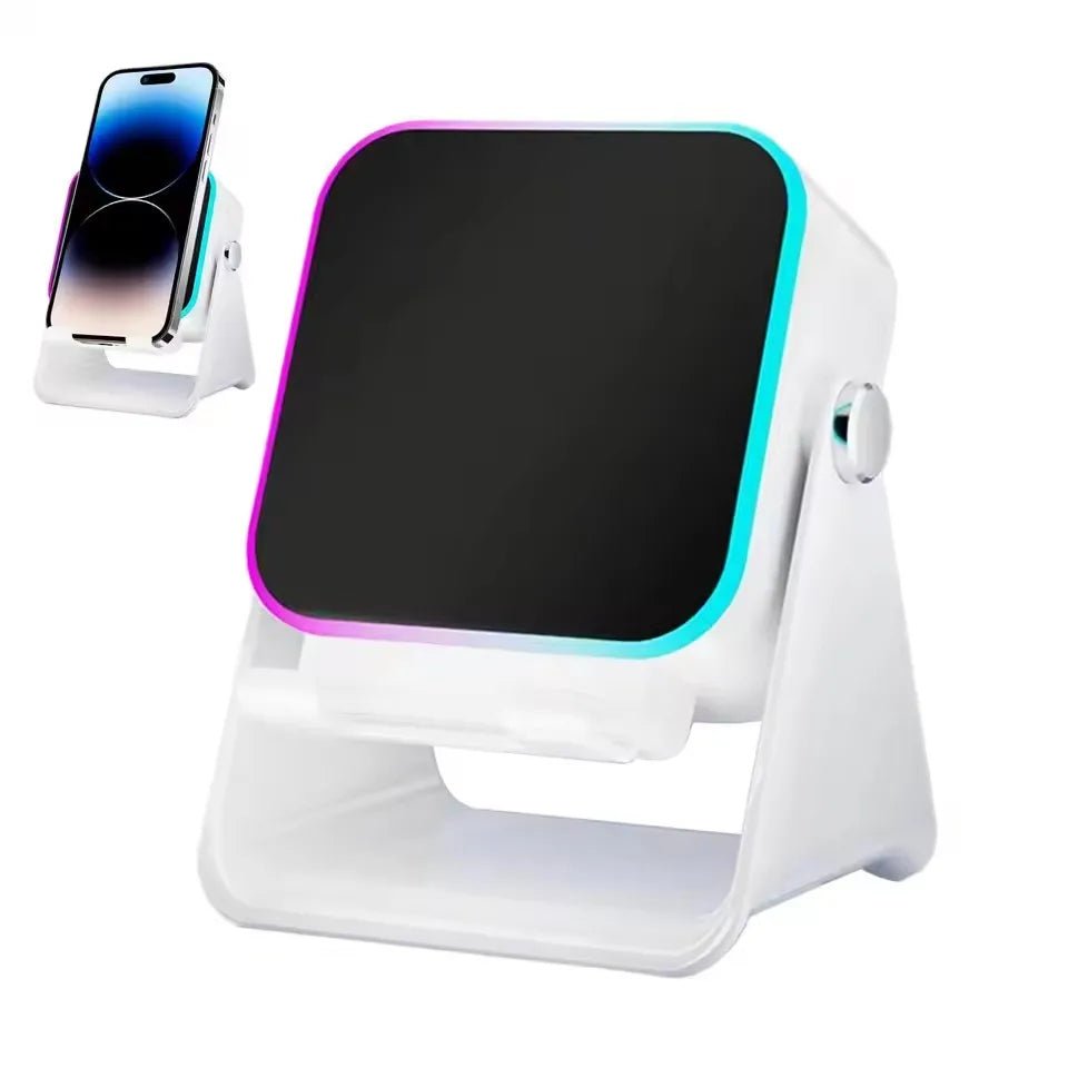 (upgraded)5 In 1 Auto-induction 5000mAh Wireless Induction Speaker 8 RGB Lights HIFI Sound Portable Bluetooth Phone Holder Gifts - Velvet Haven