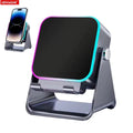 (upgraded)5 In 1 Auto-induction 5000mAh Wireless Induction Speaker 8 RGB Lights HIFI Sound Portable Bluetooth Phone Holder Gifts - Velvet Haven