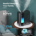 US Shipping 8L Humidifiers for Bedroom Warm and Cool Mist Top Fill Ultrasonic for Large Room Home Humidity Sensor Essential - Velvet Haven