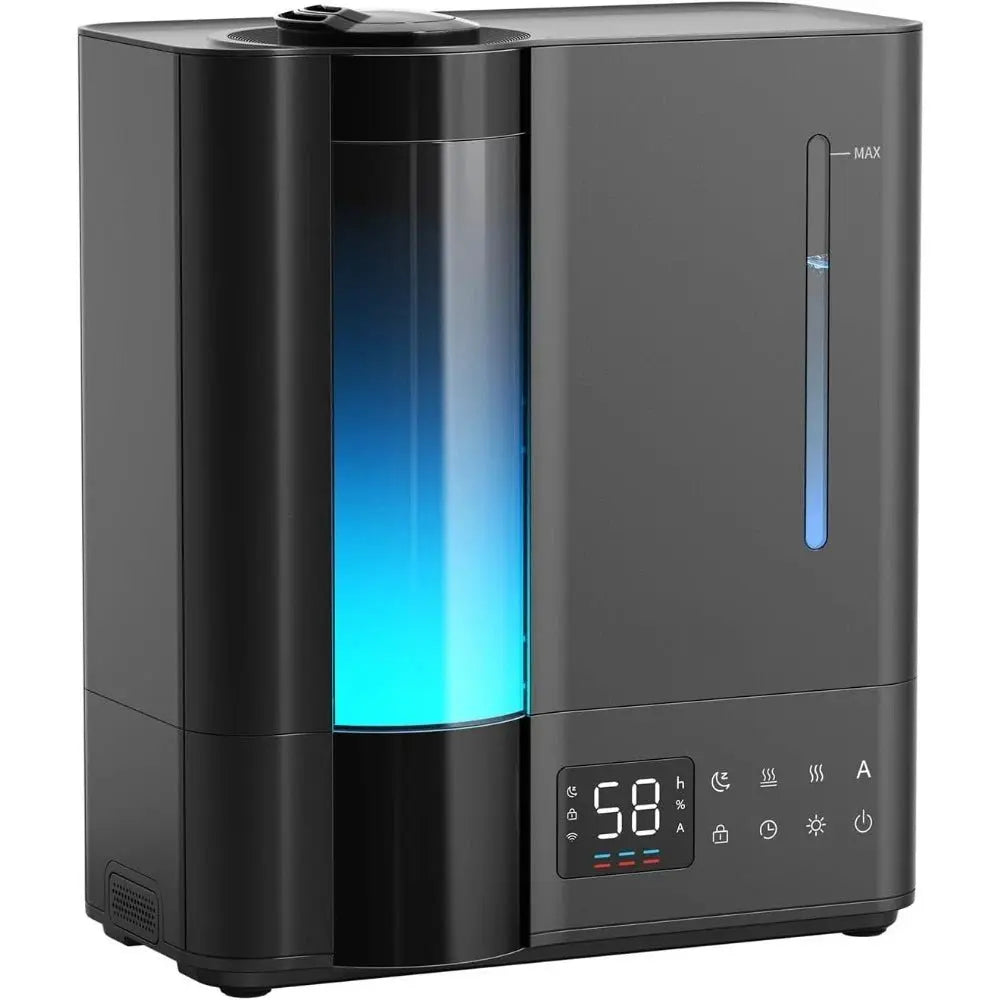 US Shipping 8L Humidifiers for Bedroom Warm and Cool Mist Top Fill Ultrasonic for Large Room Home Humidity Sensor Essential - Velvet Haven