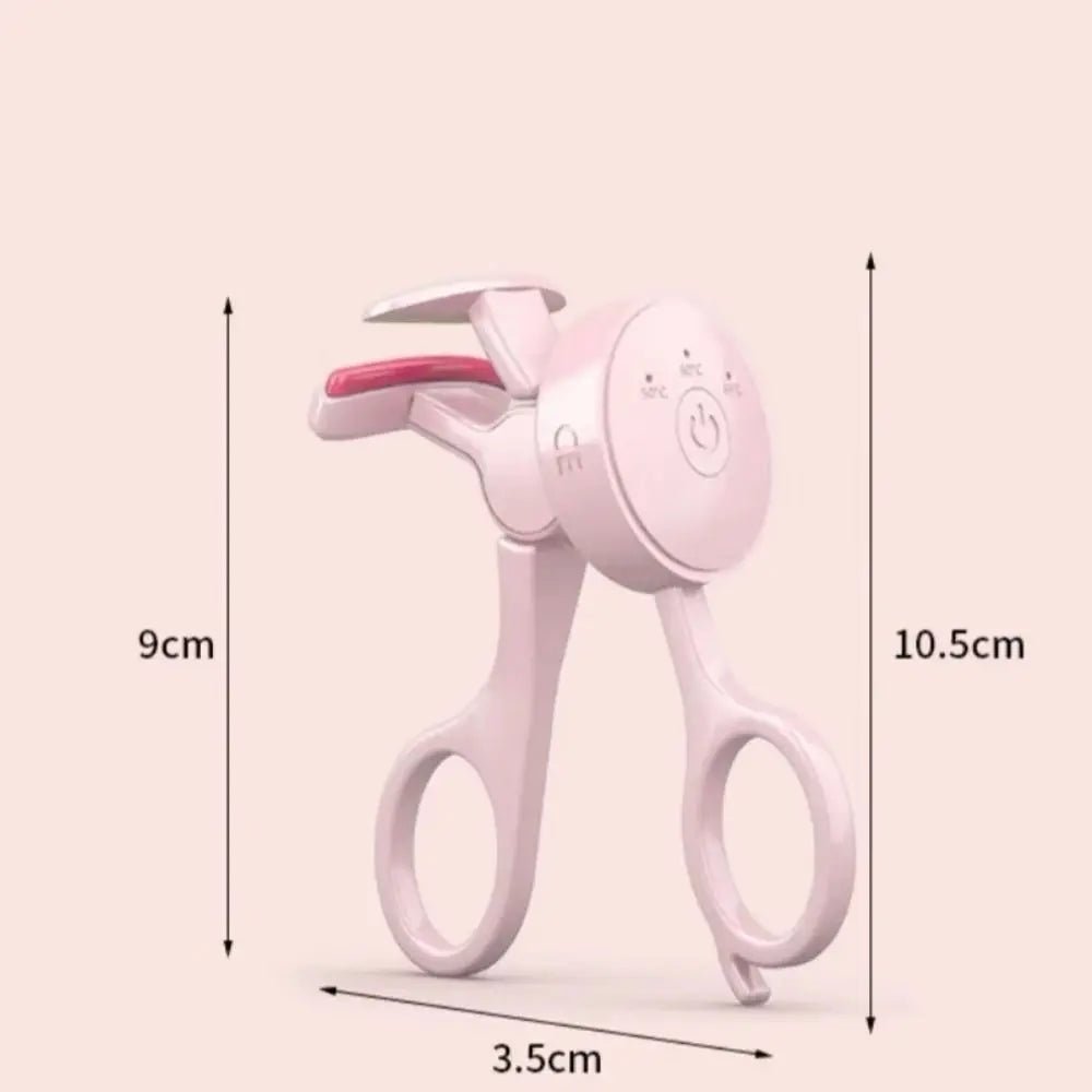 USB Rechargeable Heated Eyelash Curler with 3 Temperature Levels - Velvet Haven