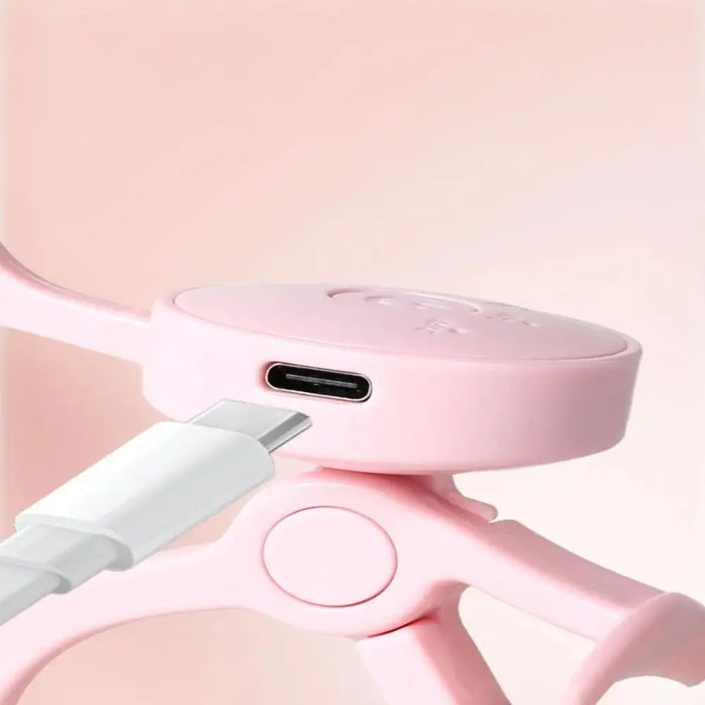 USB Rechargeable Heated Eyelash Curler with 3 Temperature Levels - Velvet Haven