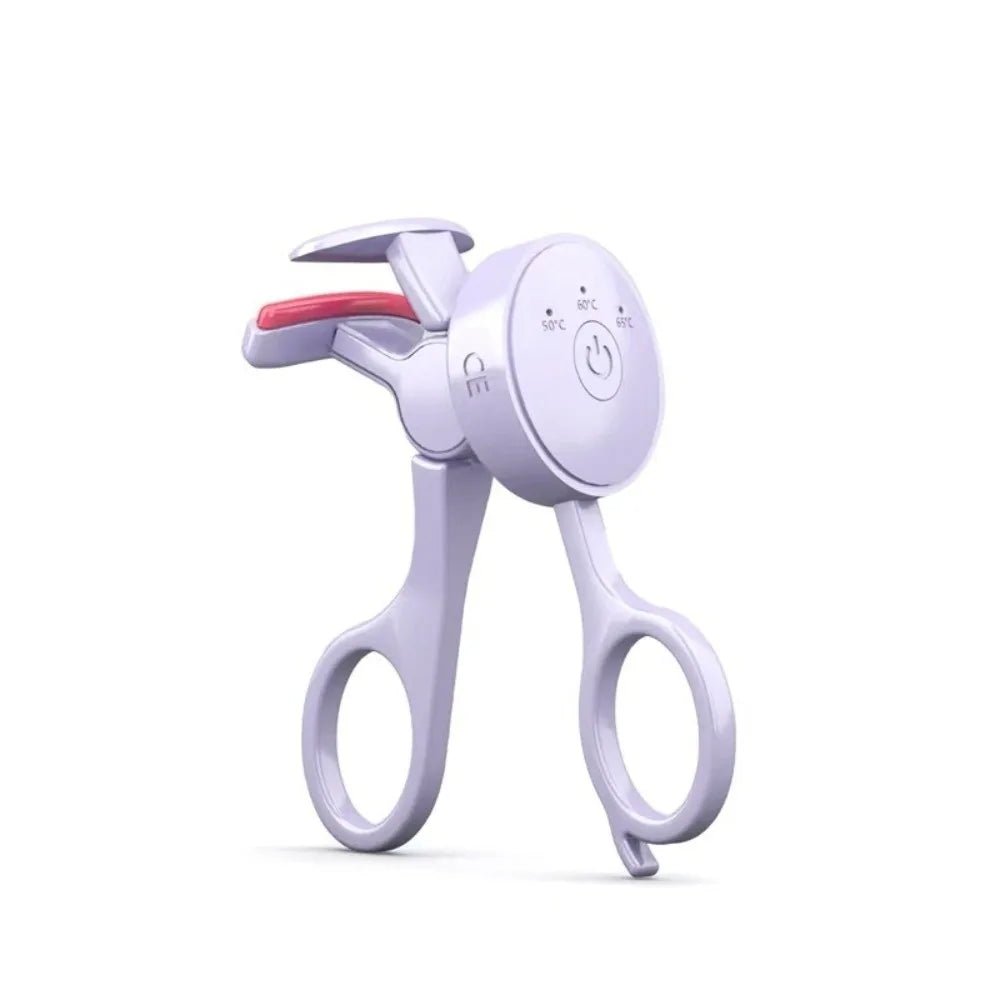 USB Rechargeable Heated Eyelash Curler with 3 Temperature Levels - Velvet Haven