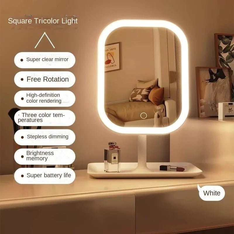 USB Rechargeable LED Vanity Mirror with Touch Control - Velvet Haven