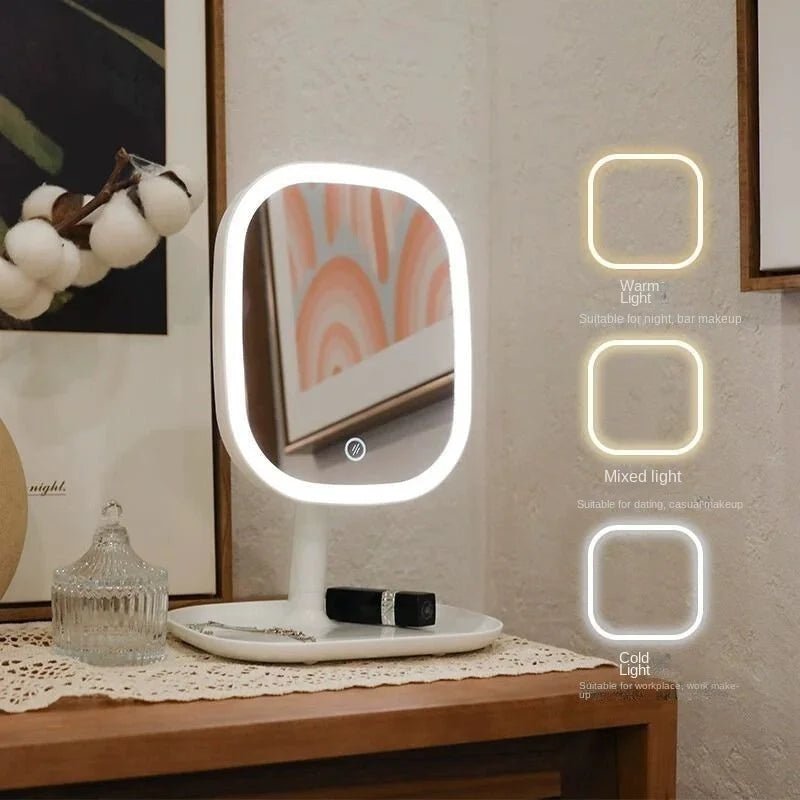 USB Rechargeable LED Vanity Mirror with Touch Control - Velvet Haven