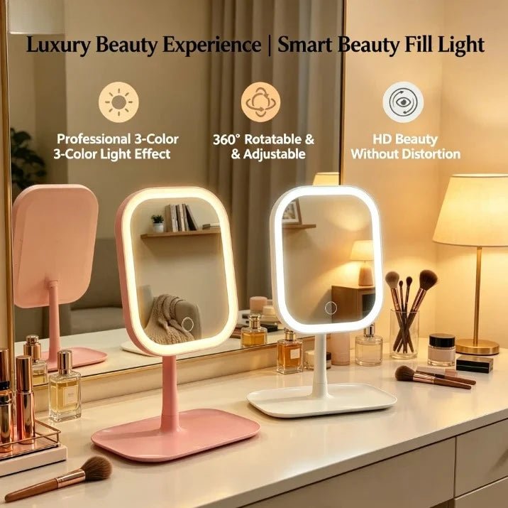 USB Rechargeable LED Vanity Mirror with Touch Control - Velvet Haven