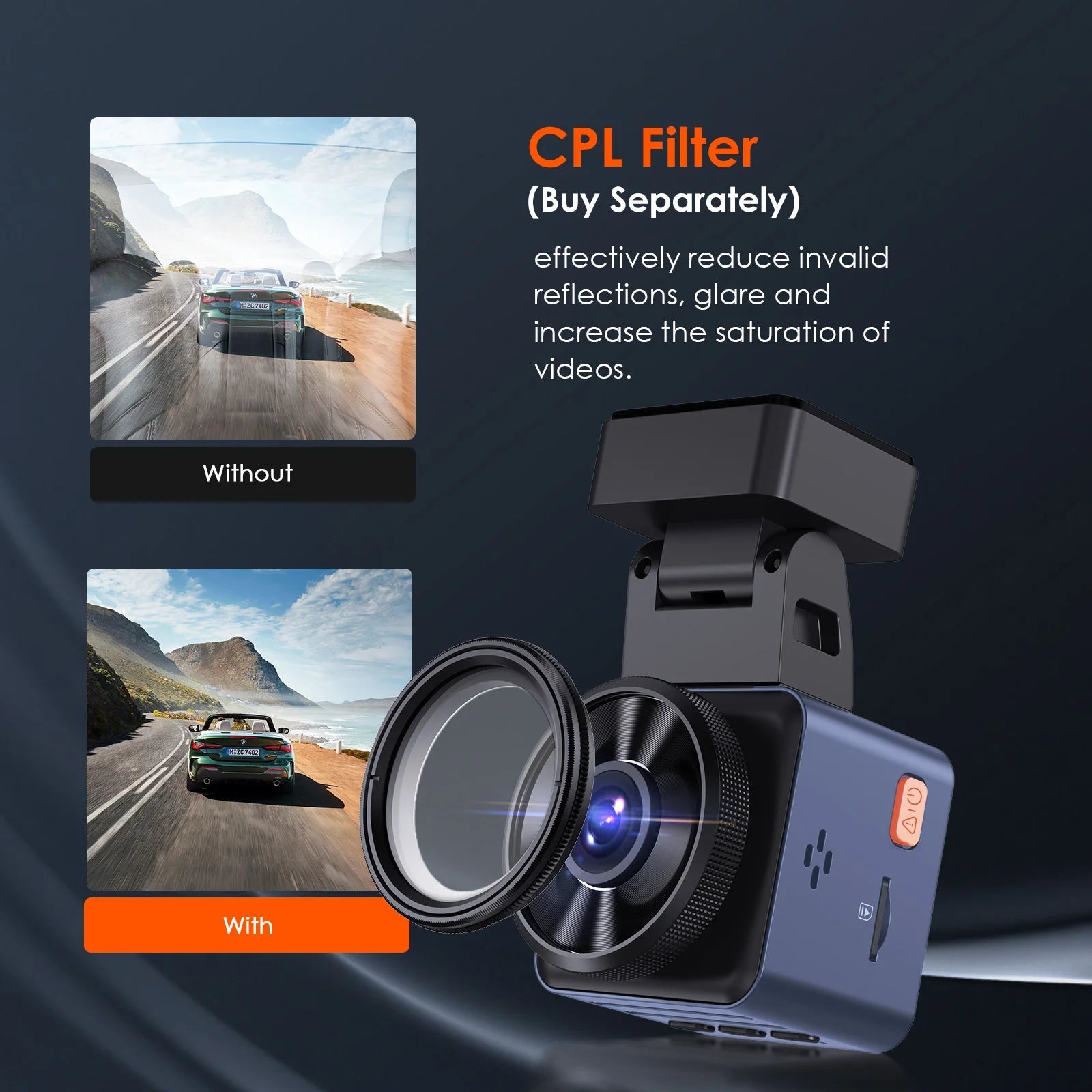 Vantrue E1 Lite Mini Dashcam 1080P WiFi Dash Camera with Free App Voice Control 24H Parking Mode Support 512GB Max - Velvet Haven