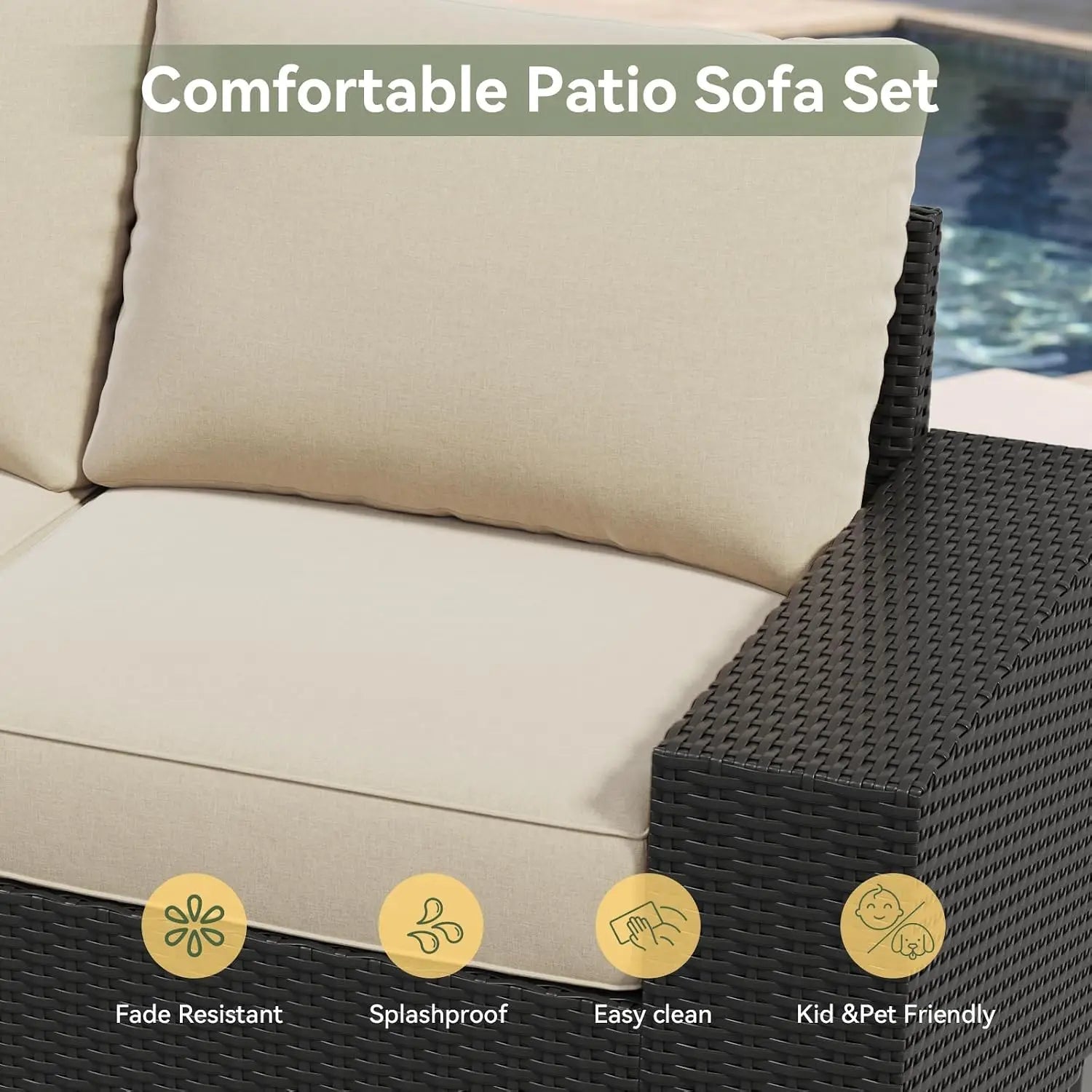 Velvet Haven 10-Piece Wicker Patio Set with 44-Inch Fire Pit Table - Velvet Haven