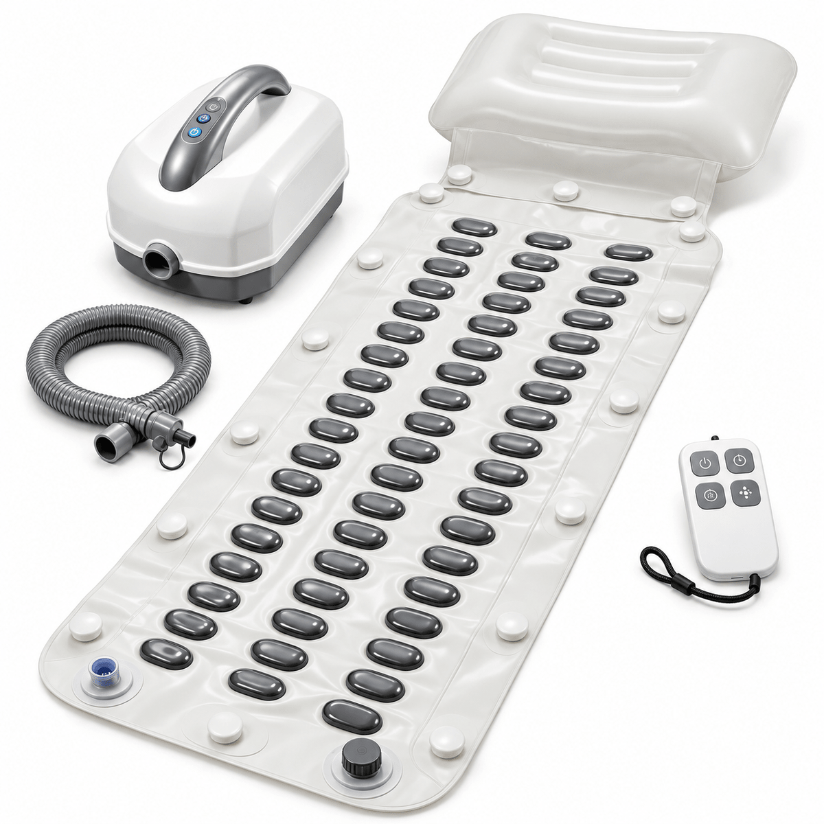 Velvet Haven Electric Bubble Spa Bath Mat with Wireless Remote - Velvet Haven