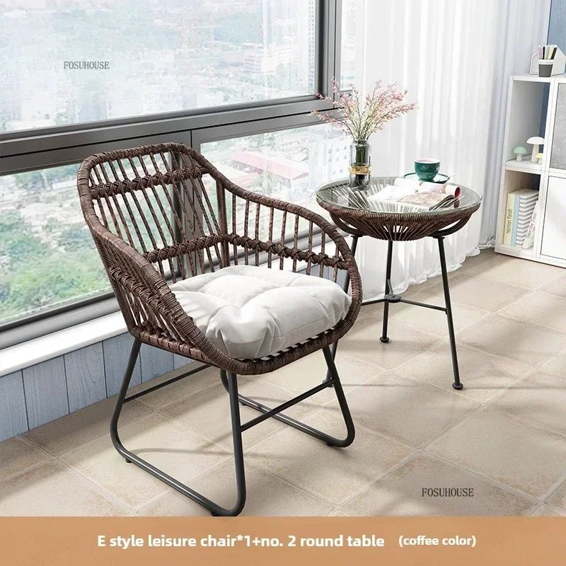 Velvet Haven Modern Metal Patio Dining Table and Chairs Set - Velvet Haven