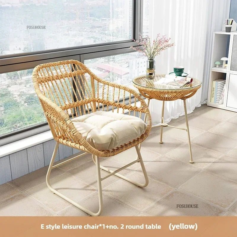 Velvet Haven Modern Metal Patio Dining Table and Chairs Set - Velvet Haven