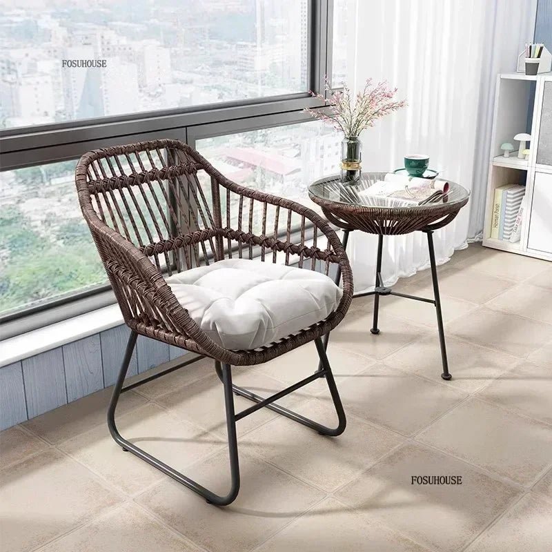 Velvet Haven Modern Metal Patio Dining Table and Chairs Set - Velvet Haven