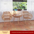 Velvet Haven Modern Metal Patio Dining Table and Chairs Set - Velvet Haven