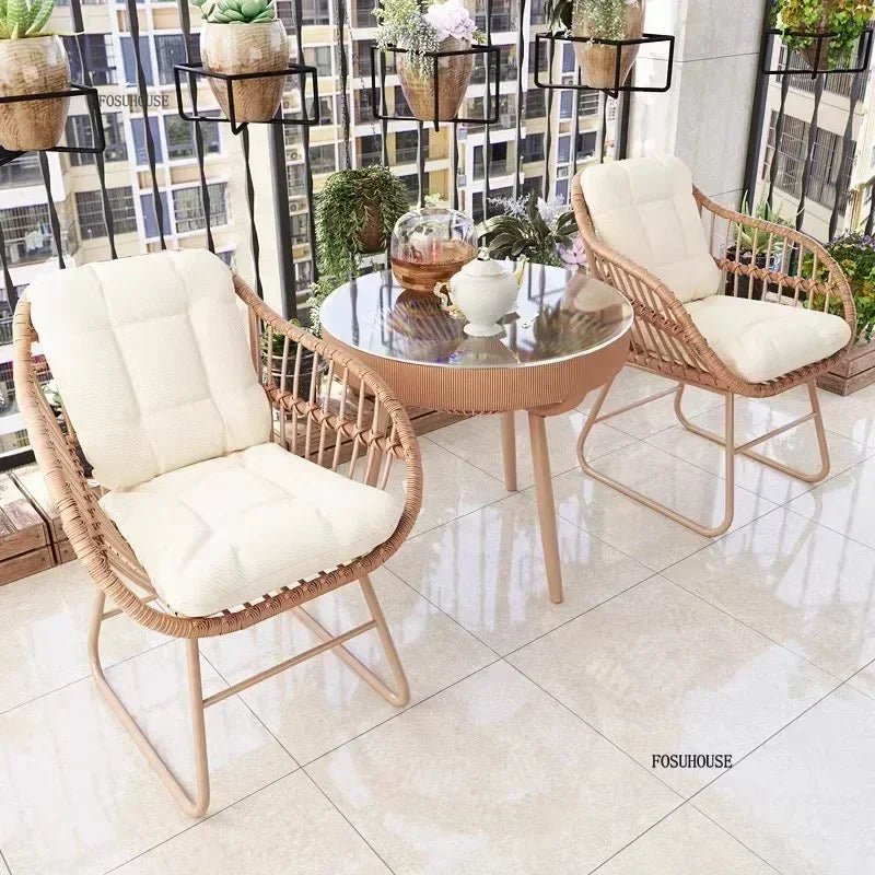 Velvet Haven Modern Metal Patio Dining Table and Chairs Set - Velvet Haven