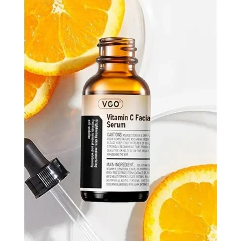 VGO Vitamin C E Facial Serum with Hyaluronic Acid: Reduces Dark Spots Brighten Nourish Skin Care Facial Serum for All Skin Types - Velvet Haven