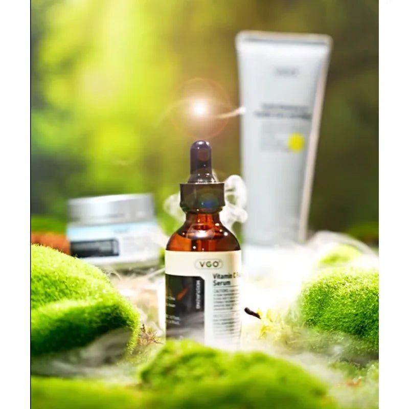VGO Vitamin C E Facial Serum with Hyaluronic Acid: Reduces Dark Spots Brighten Nourish Skin Care Facial Serum for All Skin Types - Velvet Haven