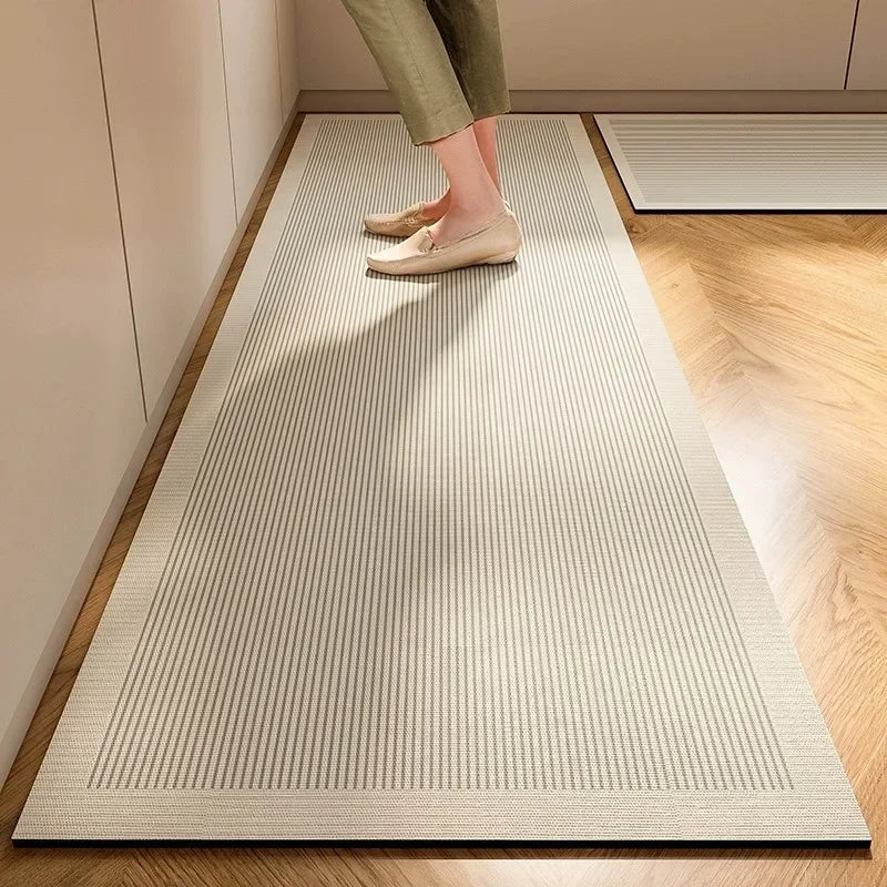 Wabi-Sabi Diatomite Kitchen Floor Mat – Non-Slip & Absorbent - Velvet Haven