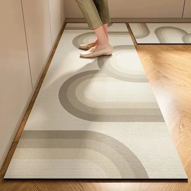 Wabi-Sabi Diatomite Kitchen Floor Mat – Non-Slip & Absorbent - Velvet Haven