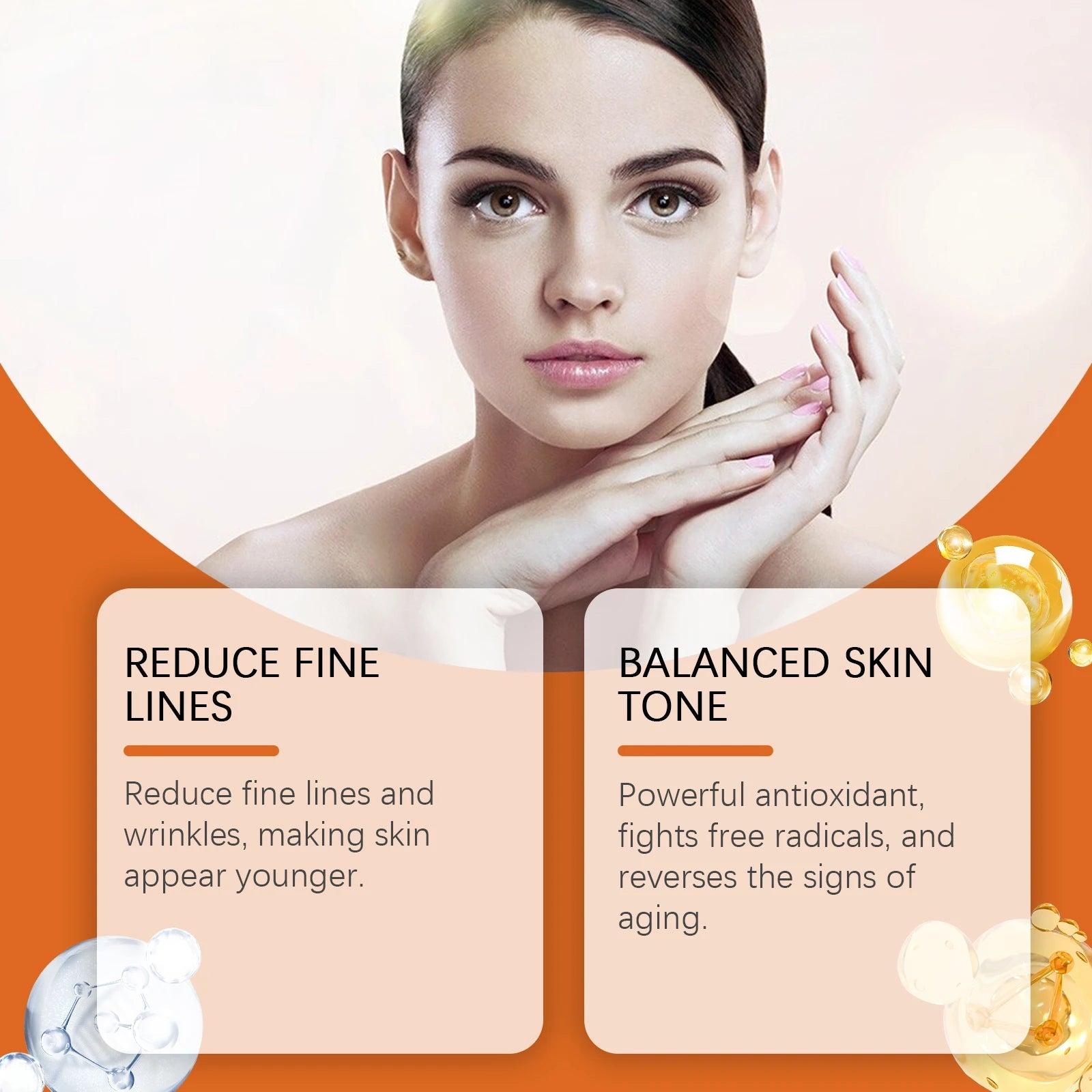 Vitamin C Facial Essence Fade Dark Spots Eliminate Freckles Acne Marks Repair Smooth Skin Care Hyaluronic Acid Brightening Serum - Velvet Haven