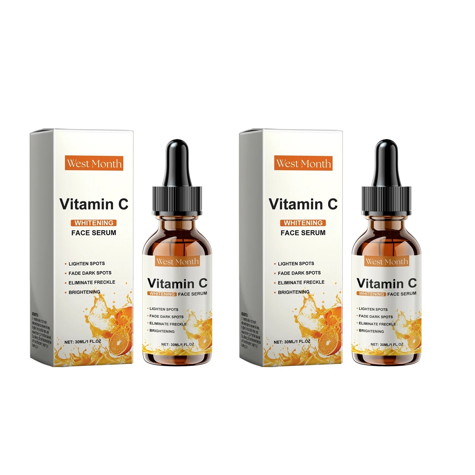 Vitamin C Facial Essence Fade Dark Spots Eliminate Freckles Acne Marks Repair Smooth Skin Care Hyaluronic Acid Brightening Serum - Velvet Haven